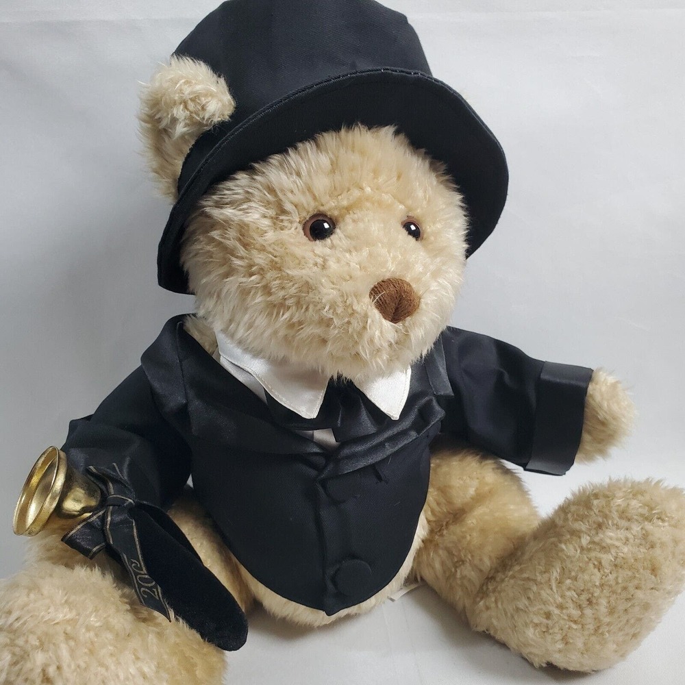 Vintage Bear Plush Dillards Wellington Bear Millennium 2000s 12" Stuffed Animal